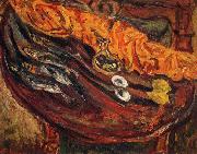 Chaim Soutine Still Life with Fish, Eggs and Lemons oil painting artist
